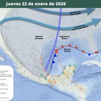 Amaga nueva masa de aire polar; lluvias y frío pegarán de lunes a jueves en estas entidades