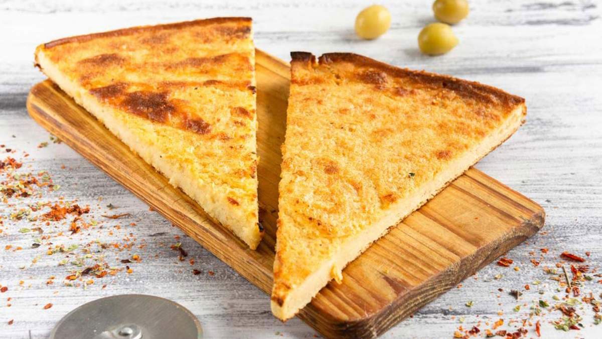 Fainá de queso. Fuente: (Instagram)