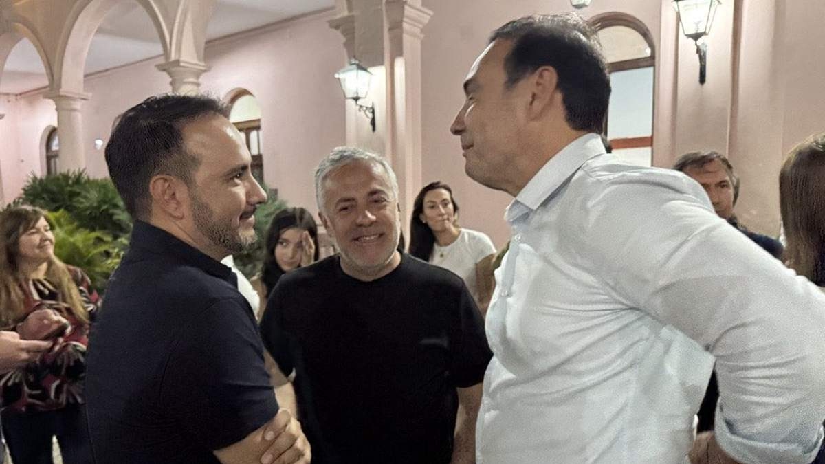 Alfredo Cornejo, Juan Pablo Valdés y Gustavo Valdés.