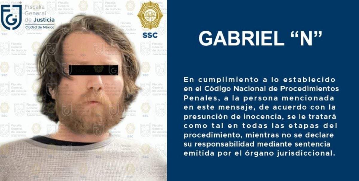 Gabriel "N", acusado de agredir a un venezolano en el AICM