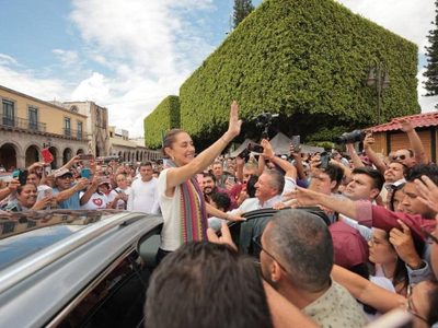 En Guanajuato, Sheinbaum arremete contra Vicente Fox y el "bloque conservador"