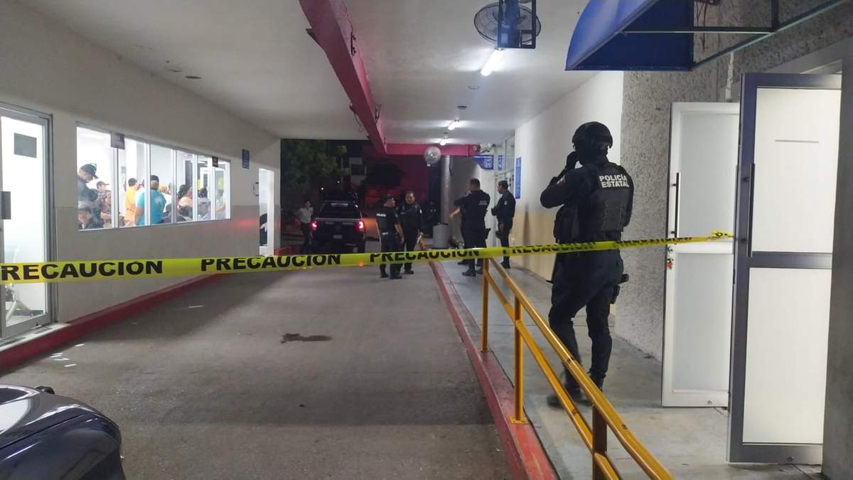 Clínica Hospital Culiacán, después del ataque.