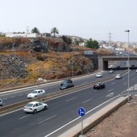 Madrugada de martes con un espectacular choque en Autovía Norte
