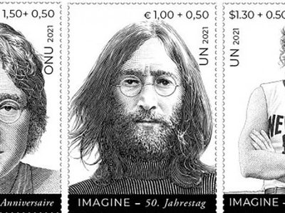 Lanzan sellos postales con la imagen de John Lennon por el Día Internacional de la Paz