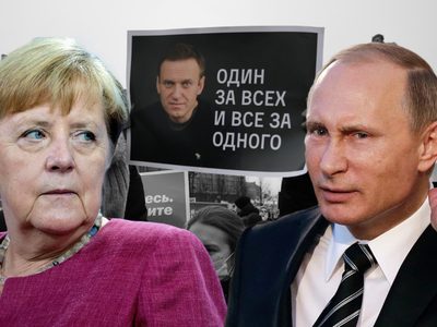 Angela Merkel abogó por la liberación del opositor Alexei Navalny en su reunión con Putin