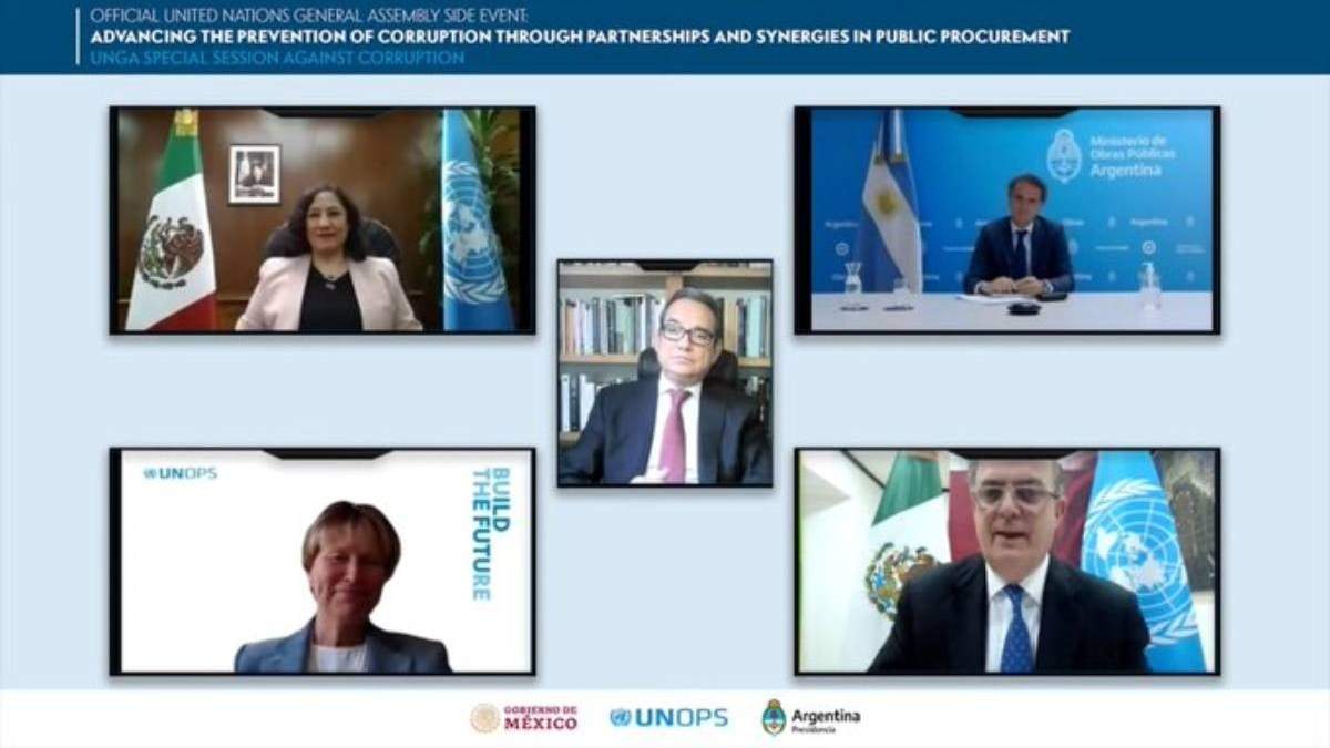 La reunión virtual entre funcionarios de la 4T y de la UNOPS