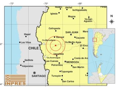 Tembló en San Juan y se sintió en Mendoza