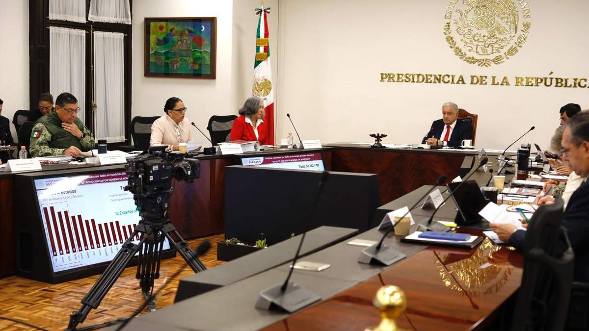Reunión de seguridad de AMLO
