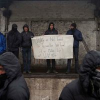 La crisis de los refugiados en Europa, con frío y sin comida