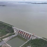 Inicia desfogue de la presa ElL Cuchillo, en Nuevo León, para pagar deuda de agua a EU