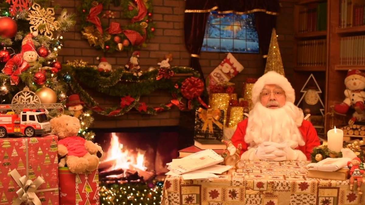 Santa Claus en el video difundido por Tejiendo Redes Infancia
