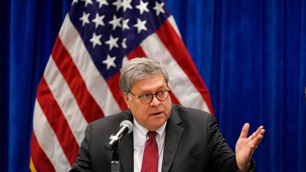 El fiscal general de Estados Unidos, William Barr