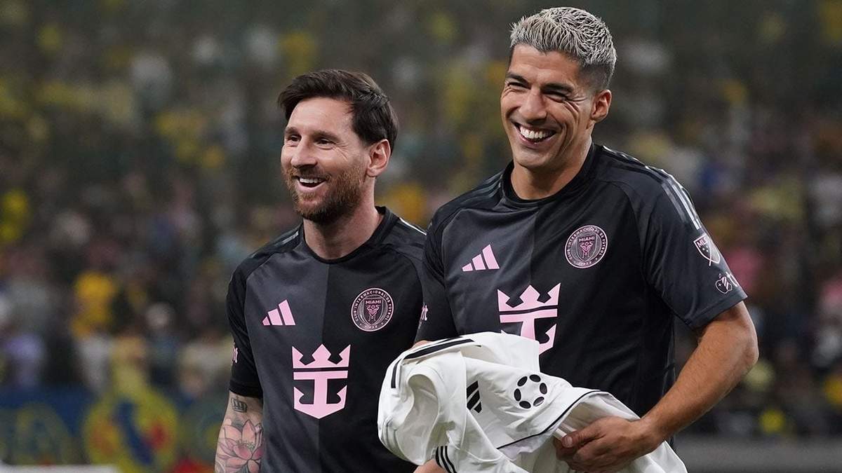 Lionel Messi y Luis Suárez. Fuente: (X)
