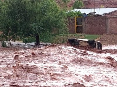 Una intensa tormenta provocó destrozos en Rincón de los Sauces