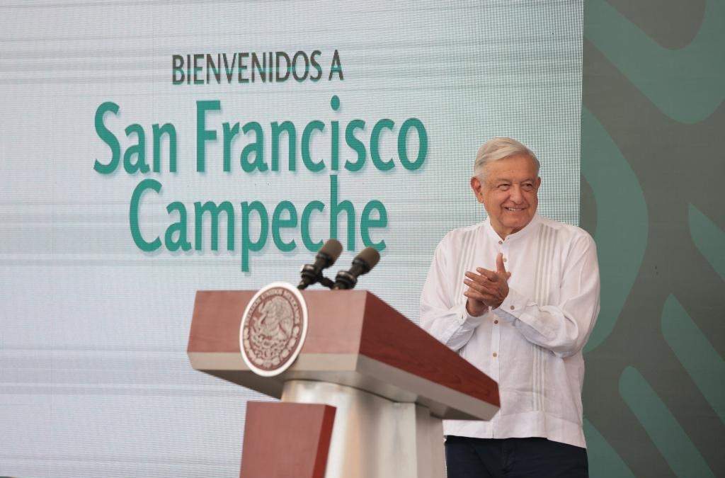 El presidente en la conferencia del 15 de diciembre de 2023 desde Campeche