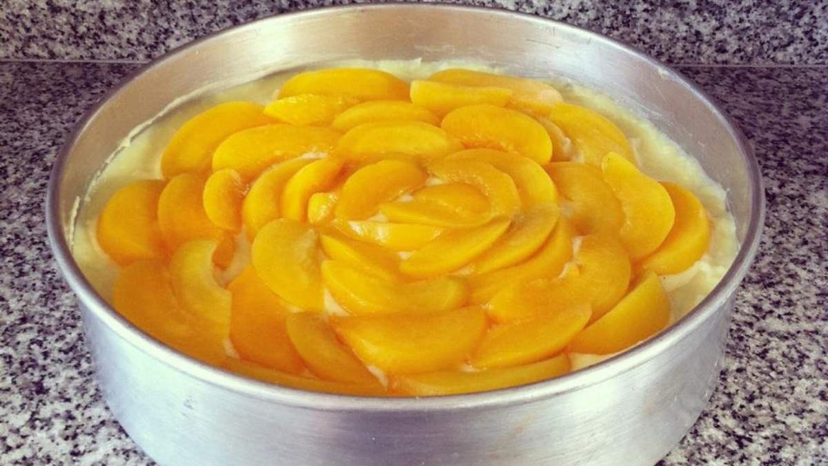 Kuchen de durazno. Fuente: (Instagram)