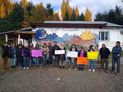 La comunidad educativa de la escuela 116 de Lolog exigió la finalización del nuevo edificio