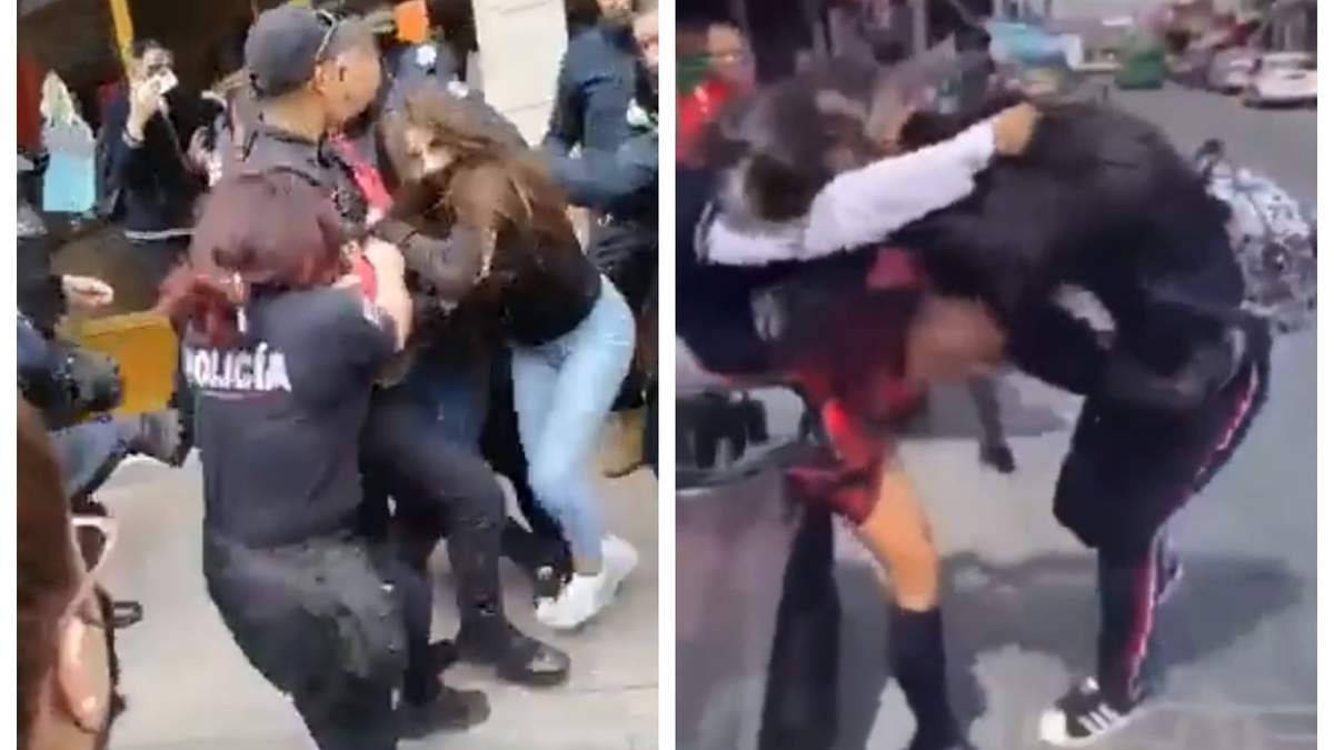 La detención de una joven y varias estudiantes en una riña