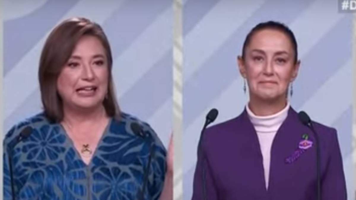 Las candidatas presidenciales Xóchitl Gpalvez y Claudia Sheinbaum