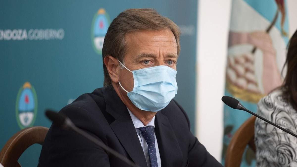 Rodolfo Suárez, gobernador de Mendoza. Fuente: (Twitter)