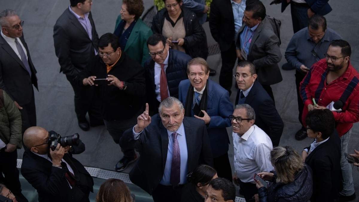 Adán Augusto López, este jueves en el Senado