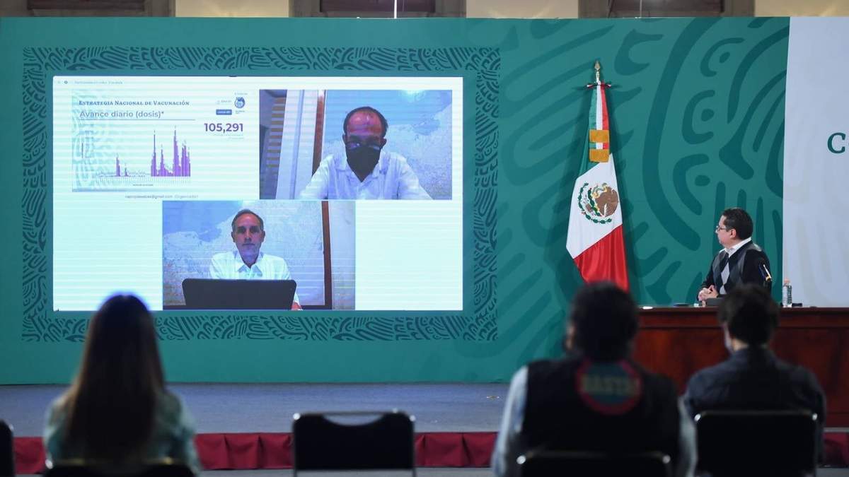Hugo López-Gatell participó desde Campeche vía videoconferencia