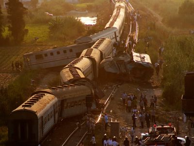 Otro accidente de tren en Egipto: más de un centenar de pasajeros heridos