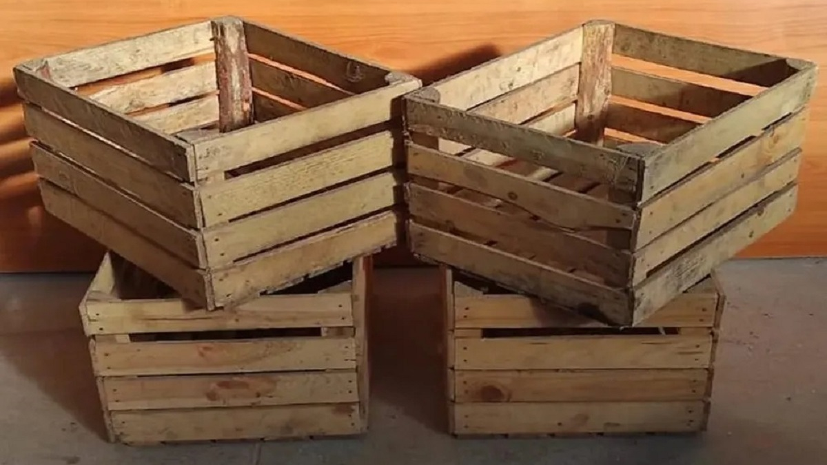 Cajones de madera. Fuente: (Instagram)
