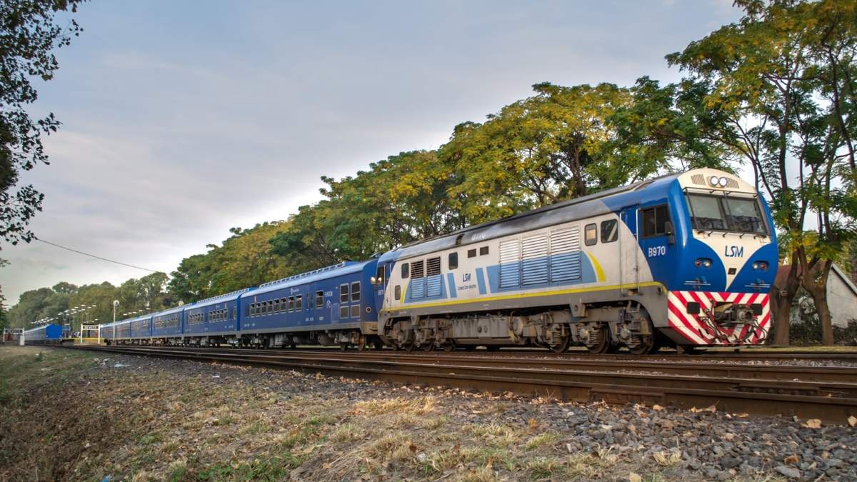 En el tren San Martín se realizan obras para mejorar el servicio. Fuente: (X)