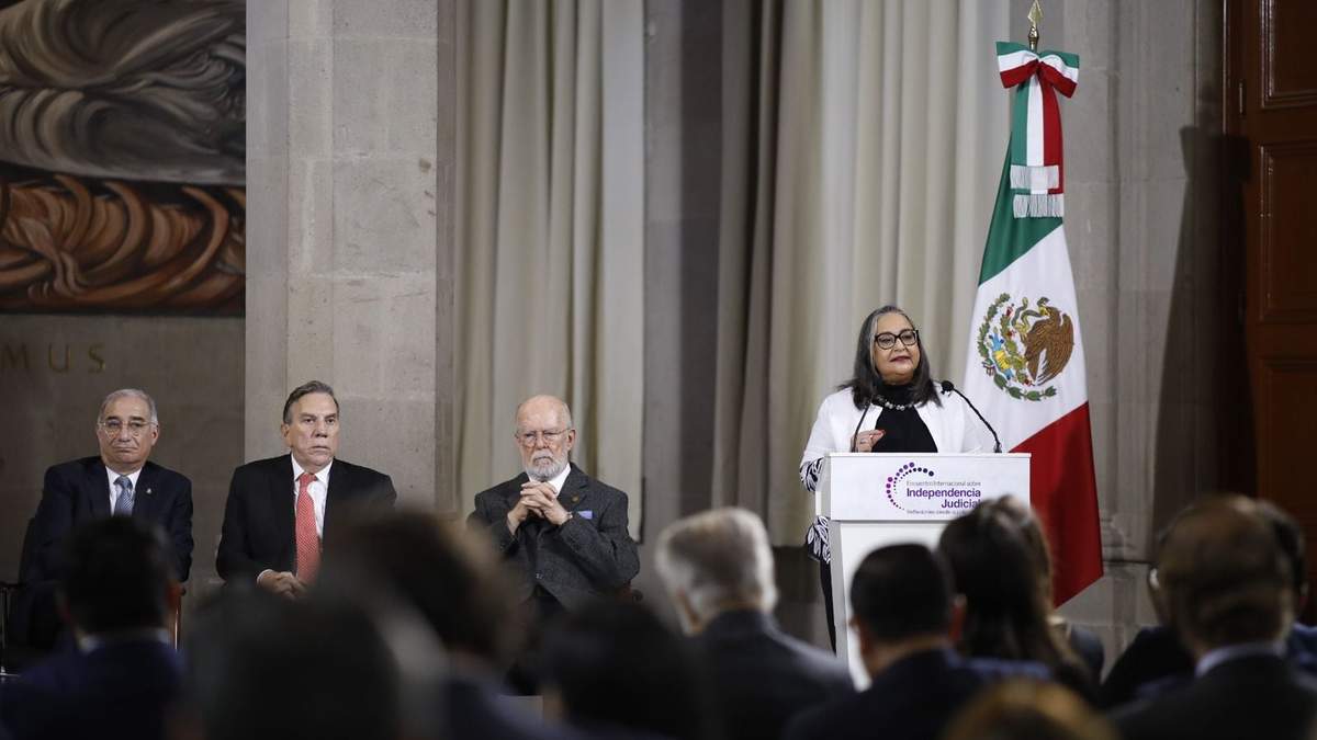 La ministra presidenta de la SCJN, Norma Piña Hernández, inauguró el Encuentro Internacional sobre Independencia Judicial: reflexiones desde la judicatura