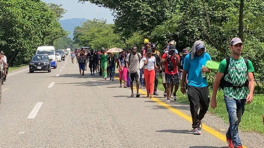 La caravana estaba compuesta por más de 500 migrantes