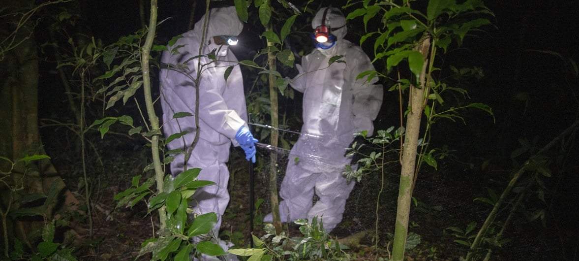 Investigadores de ébola en Sierra Leona. Foto: ONU