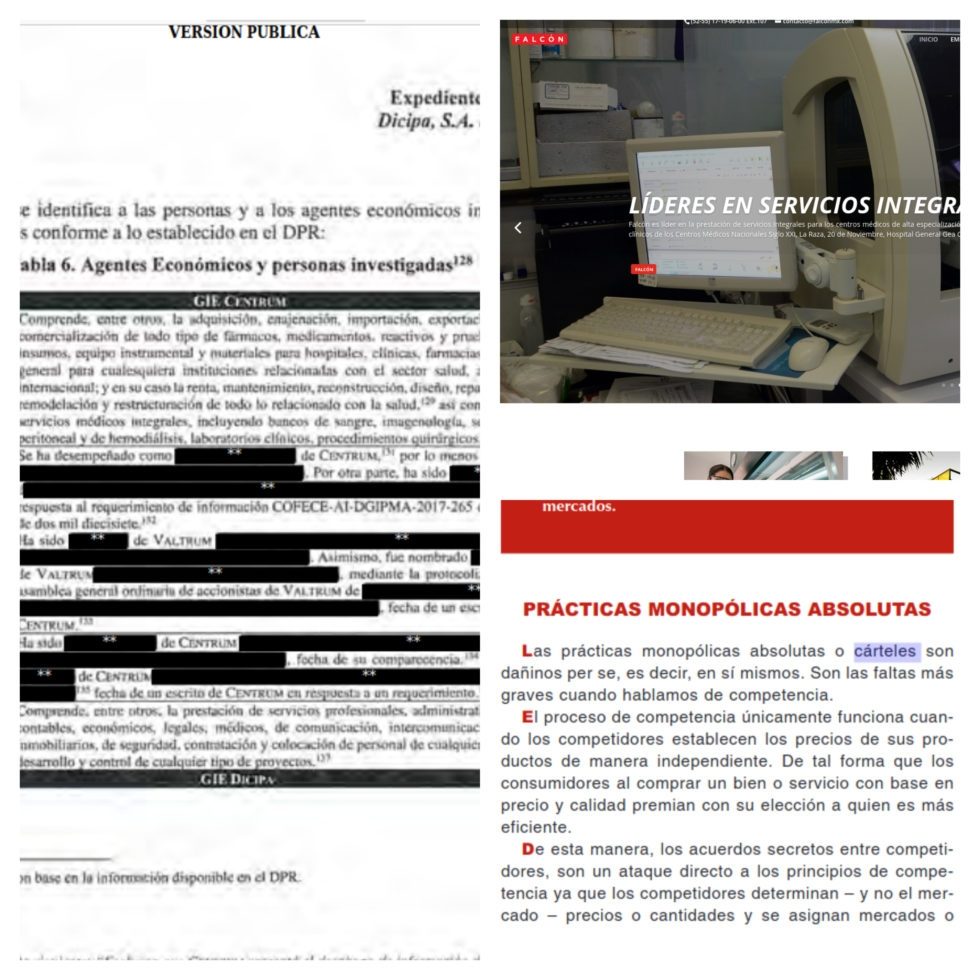 cartel del mercado