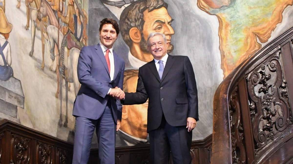 El primer ministro canadiense y el presidente mexicano
