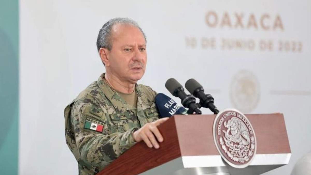 El secretario de la Marina, Rafael Ojeda Durán
