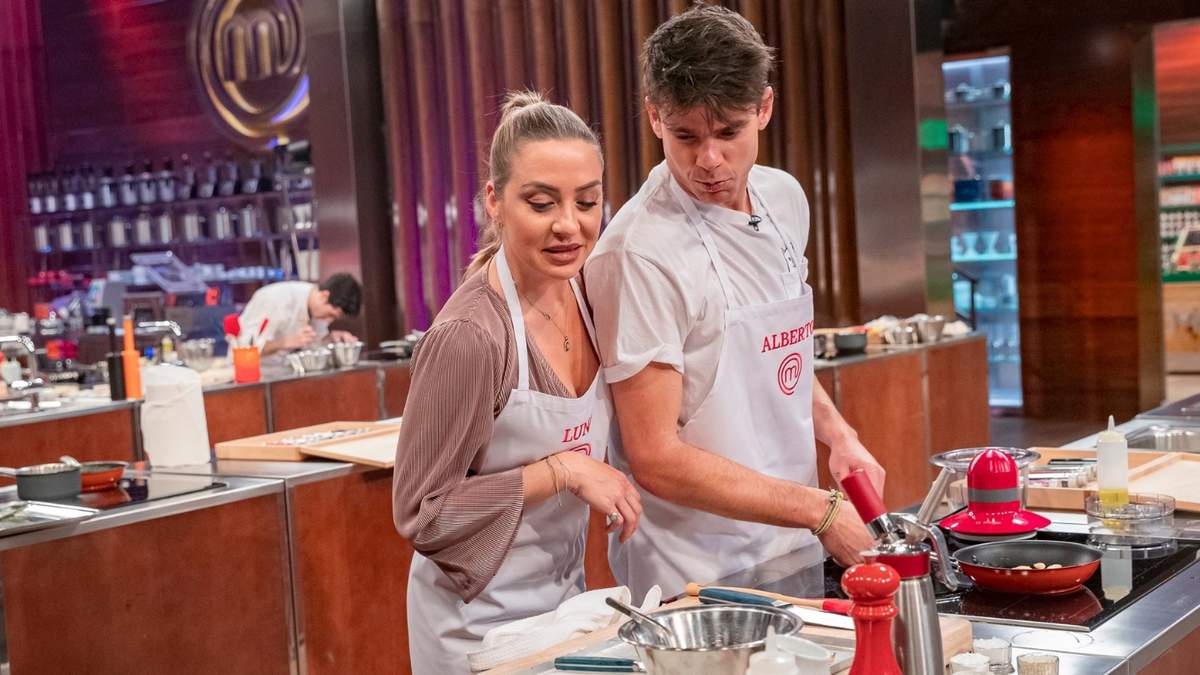 Luna y Alberto en Masterchef 8. Fuente: (Twitter).