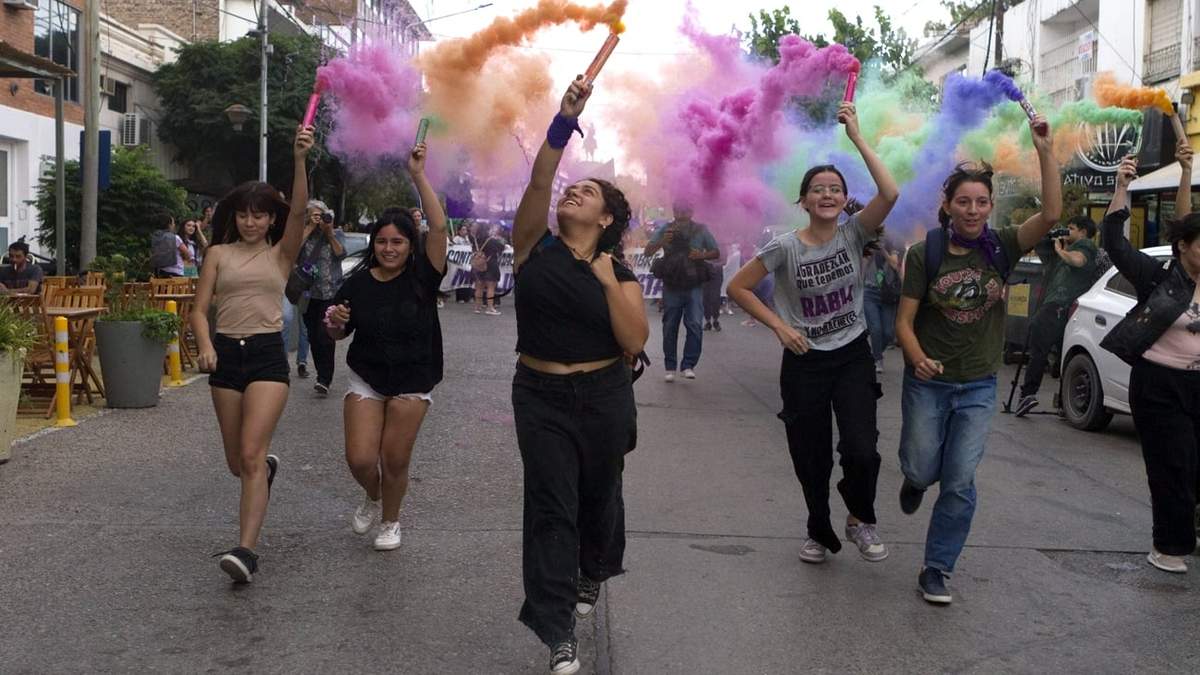 Marcha por el 8M. Fuente: (Emiliano Ortiz)