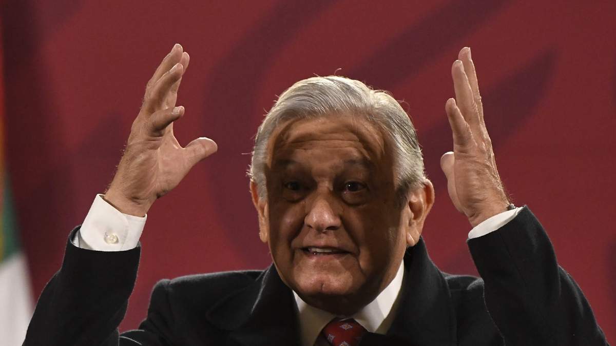 El presidente López Obrador en Palacio Nacional