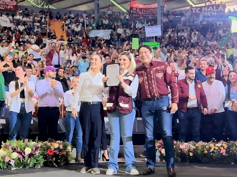 Claudia Delgadillo arranca campaña