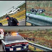 Aumenta a ocho el número de policías muertos tras volcar patrulla del Goes en Michoacán