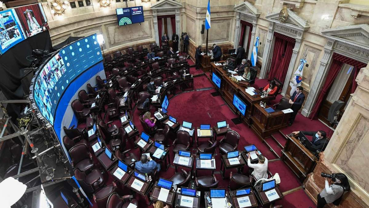 Cámara de Senadores de la Nación. Fuente: (Twitter)