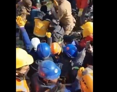 Equipo de la Semar rescató a niña de 8 años atrapada en los escombros tras sismo en Turquía (Video)
