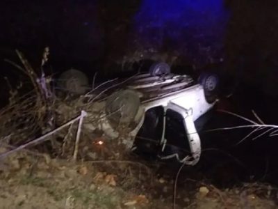Dos hombres murieron en un vuelco en la Ruta 22 cerca de General Roca