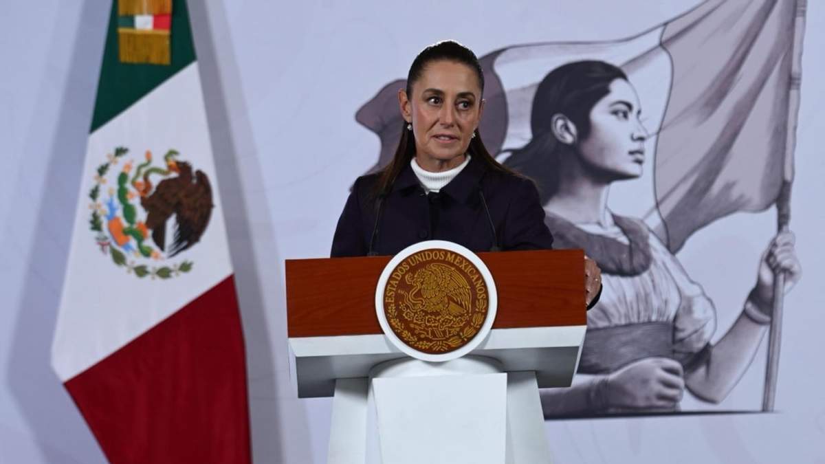 La presidenta Claudia Sheinbaum en la conferencia mañanera