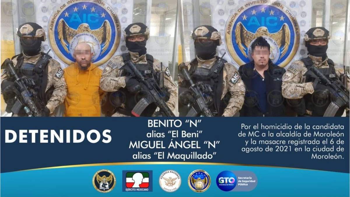 Los detenidos  Benito N., alias “El Benny” y Miguel Ángel N., “El Maquillado”