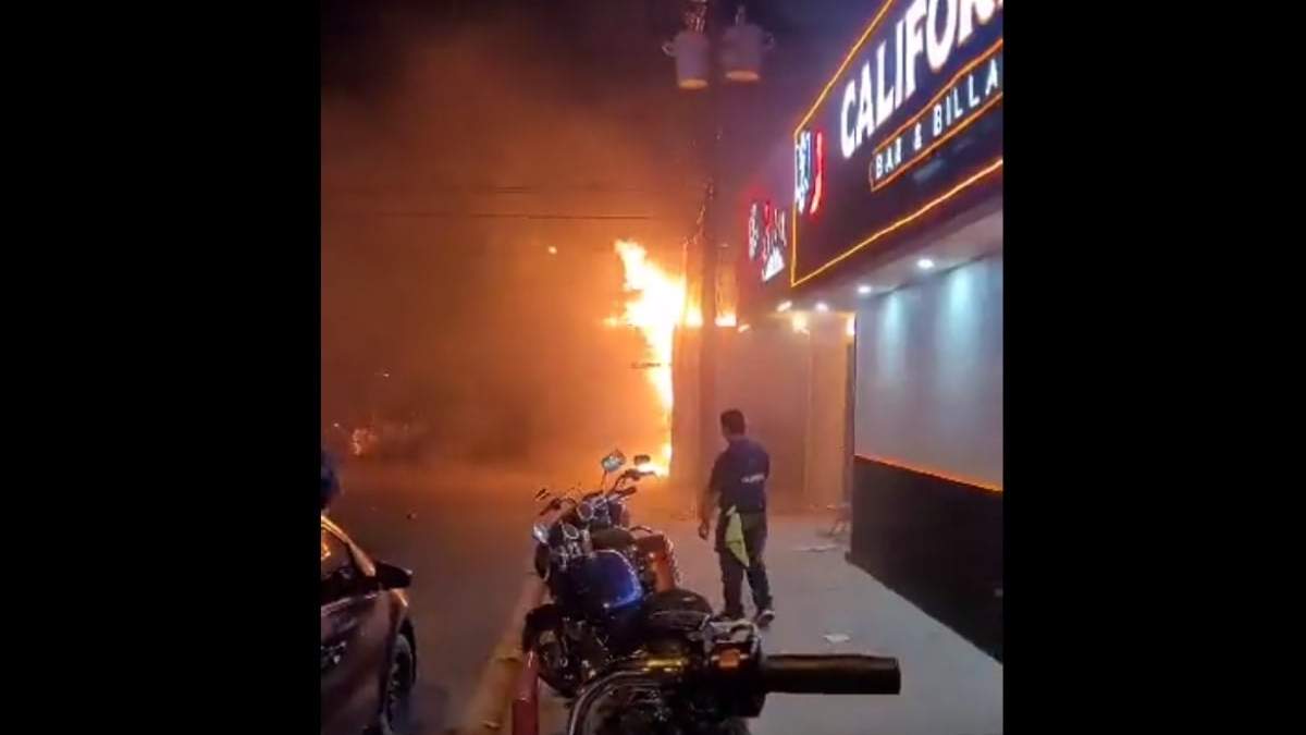El incendio en el bar de San Luis Río Colorado