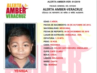 Hallan con vida a niño tras permanecer 12 horas secuestrado en Veracruz