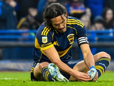 Malas noticias en Boca: Cavani se lesionó y no estará en el choque contra Central Córdoba