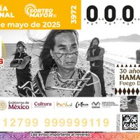 Celebración de los 30 años del rock indígena en billete de la Lotería Nacional