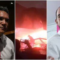 "Abrazo solidario por desafortunado suceso": Alito Moreno y Marko Cortés por colapso en NL